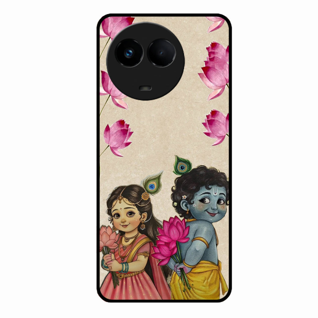 Krishna Eternal Lotus Glass Case for Realme 11X 5G
