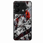Itachi Uchiha Manga Collage Glass Phone Case for Redmi Note 13 Pro 5G