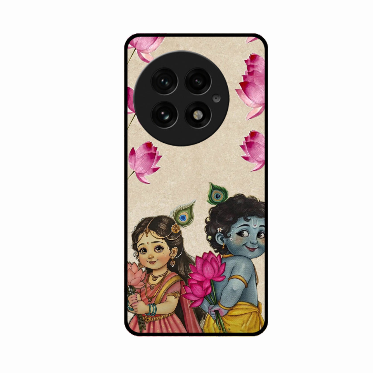 Krishna Eternal Lotus Glass Case for Oneplus 13 5G