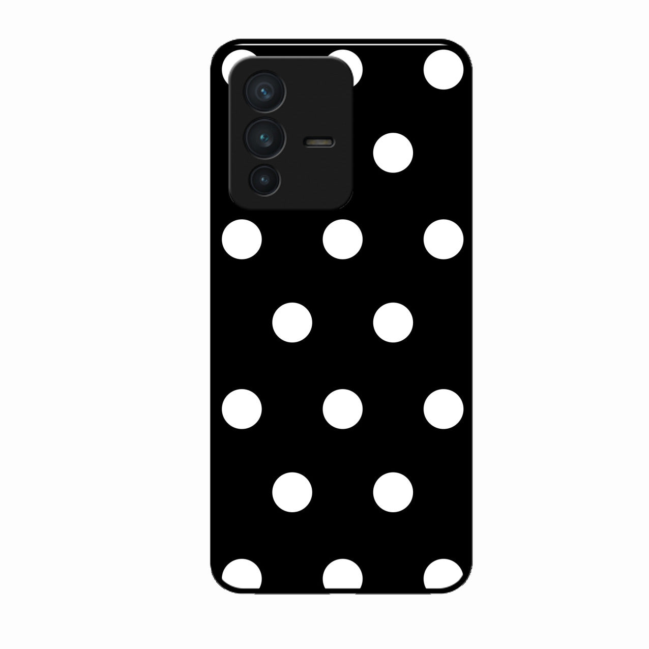 Classic Polka Dot Glass Phone Case for Vivo V23 Pro 5G
