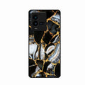 Black Gold Marble Glass Phone Case for iQOO 9T 5G