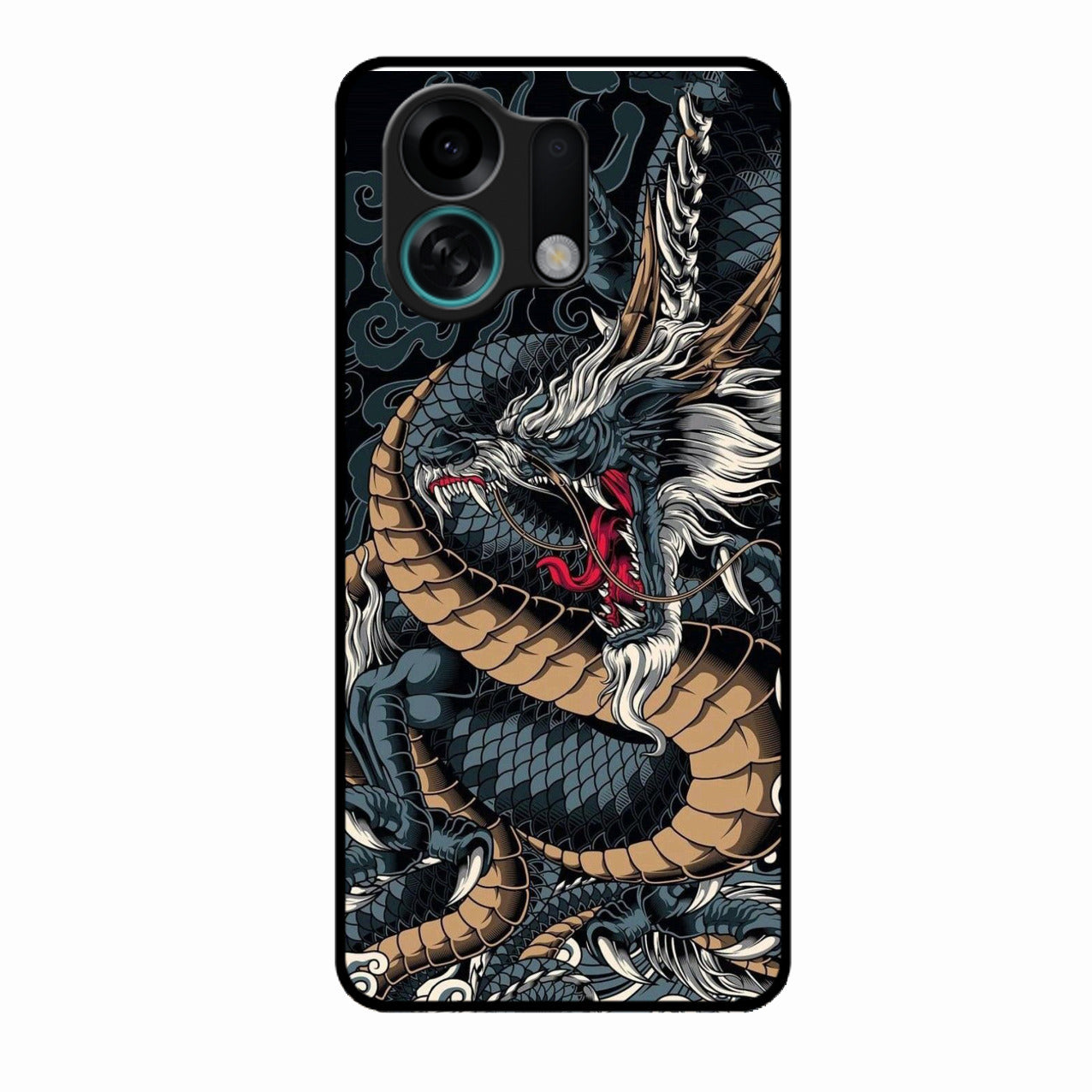 Midnight Dragon Glass Phone Case for Oppo K13 Turbo 5G