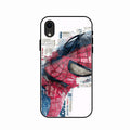 Red Blue Web Hero Glass Phone Cover for iPhone XR