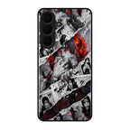 Itachi Uchiha Manga Collage Glass Phone Case for Samsung Galaxy S26 Plus 5G
