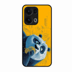 Cute Panda Sketch Premium Glass Phone Case for Oppo Reno 13 Pro 5G
