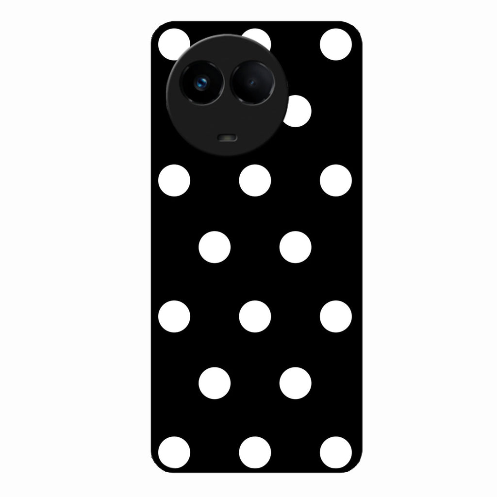 Classic Polka Dot Glass Phone Case for Realme 11X 5G