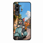 Cartoon Scooter Adventure Premium Glass Phone Case for Oppo K13X 5G