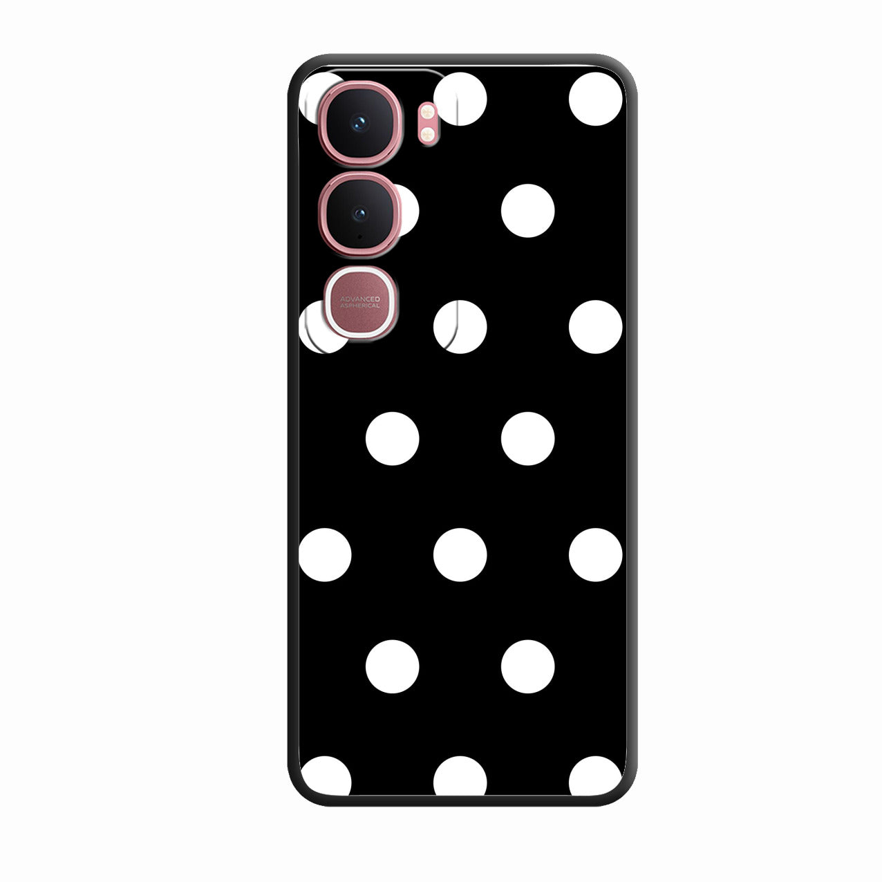 Classic Polka Dot Glass Phone Case for Vivo Y31 5G
