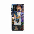 Eternal Radha Krishna Love Glass Phone Case for Motorola G54 5G