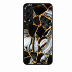 Black Gold Marble Glass Phone Case for Oneplus Nord 5 5G