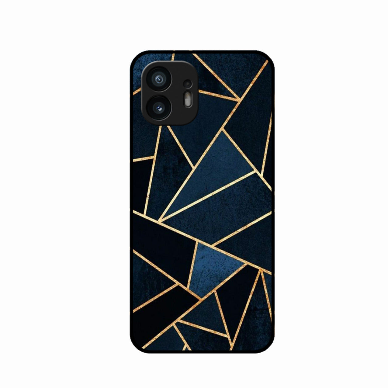 Midnight Gold Geometric Premium Glass Phone Case for Nothing Phone 2
