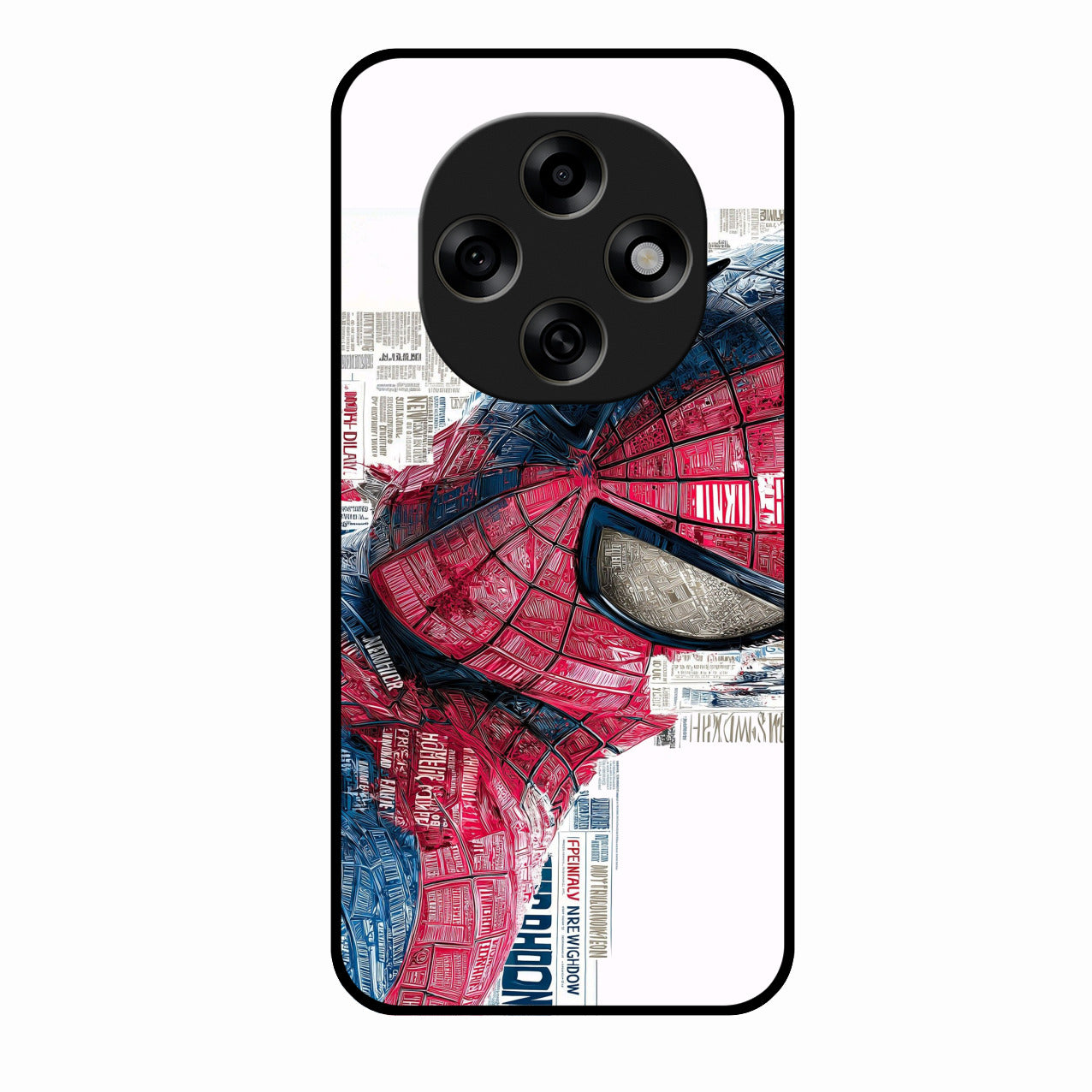 Red Blue Web Hero Glass Phone Cover for Oppo F31 Pro 5G