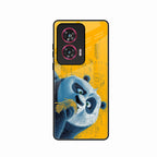 Cute Panda Sketch Premium Glass Phone Case for Motorola Edge 50 Fusion 5G
