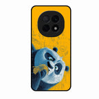 Cute Panda Sketch Premium Glass Phone Case for Oppo F29 Pro 5G