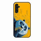 Cute Panda Sketch Premium Glass Phone Case for Samsung Galaxy F34 5G