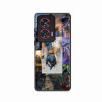Eternal Radha Krishna Love Glass Phone Case for Motorola Edge 50 Fusion 5G