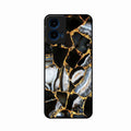 Black Gold Marble Glass Phone Case for Motorola G45 5G