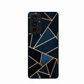 Midnight Gold Geometric Premium Glass Phone Case for Oneplus 9Rt 5G