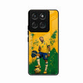 Golden Striker Glass Phone Case for Motorola G57 Power 5G