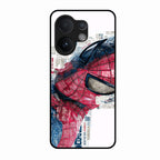 Red Blue Web Hero Glass Phone Cover for Vivo V60e 5G