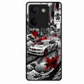 Japanese Wave Drift Racing Premium Glass Phone Case for Vivo Y300 Plus 5G