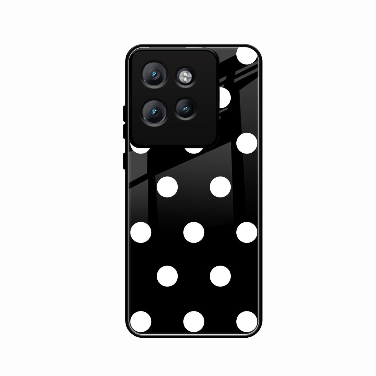 Classic Polka Dot Glass Phone Case for Motorola Edge 50 Neo