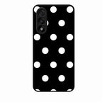 Classic Polka Dot Glass Phone Case for Oneplus Nord 5 5G