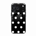 Classic Polka Dot Glass Phone Case for iPhone 17 Pro Max