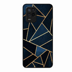 Midnight Gold Geometric Premium Glass Phone Case for Realme 8 5G
