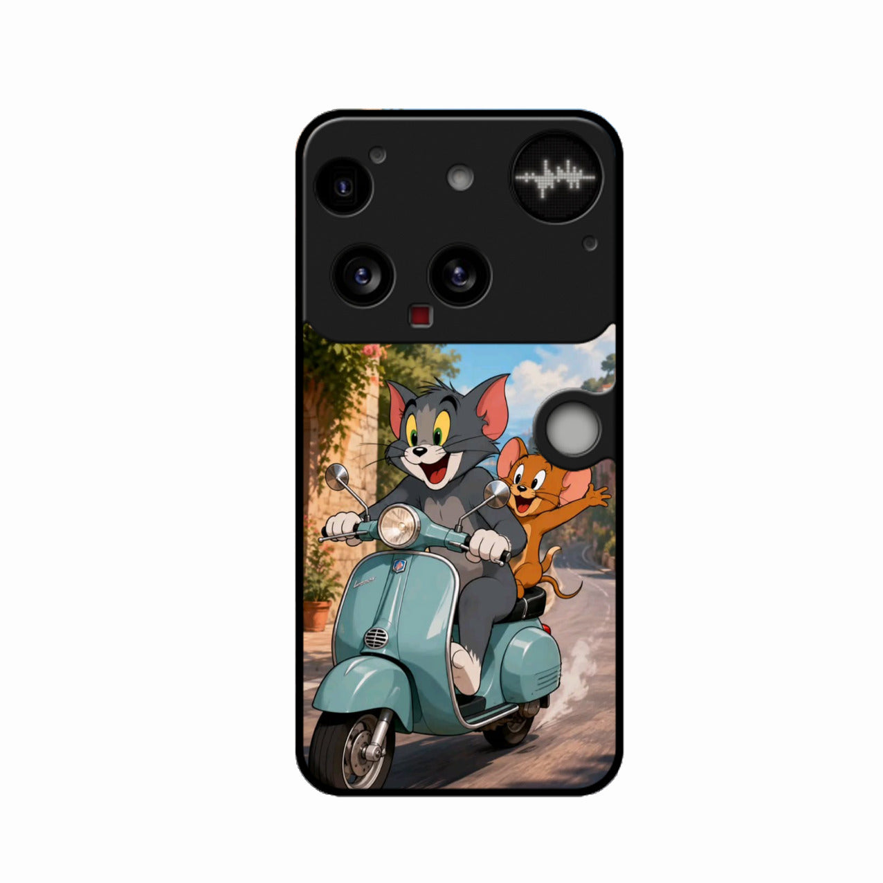 Cartoon Scooter Adventure Premium Glass Phone Case for Nothing Phone 3