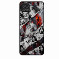 Itachi Uchiha Manga Collage Glass Phone Case for Samsung Galaxy F42 5G