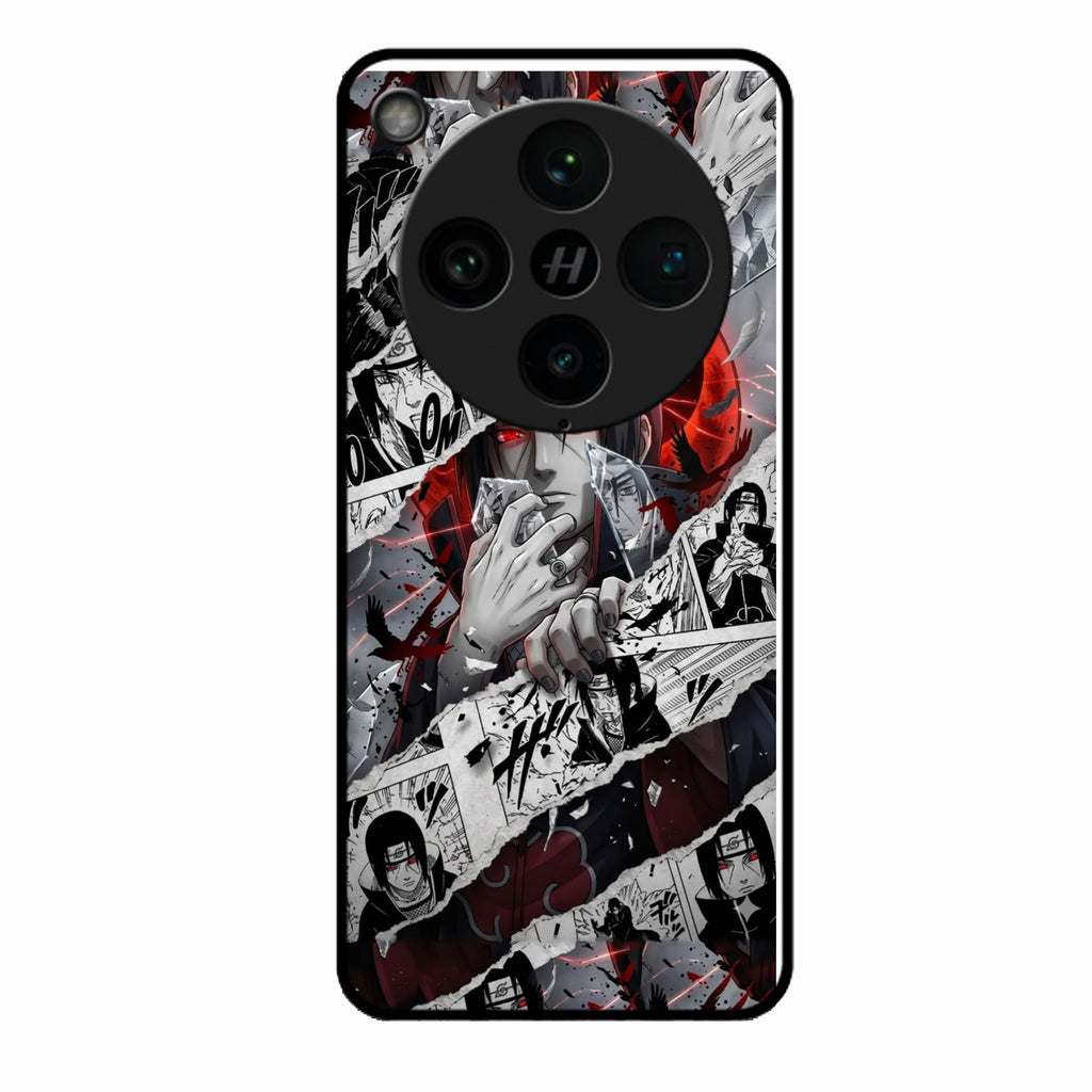 Itachi Uchiha Manga Collage Glass Phone Case for Oppo Find X8 Pro 5G