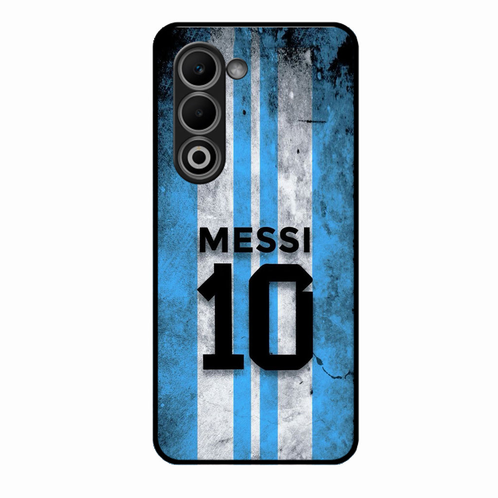 Blue Stripes Number 10 Football Glass Phone Case for Oppo K13X 5G