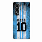Blue Stripes Number 10 Football Glass Phone Case for Oppo K13X 5G