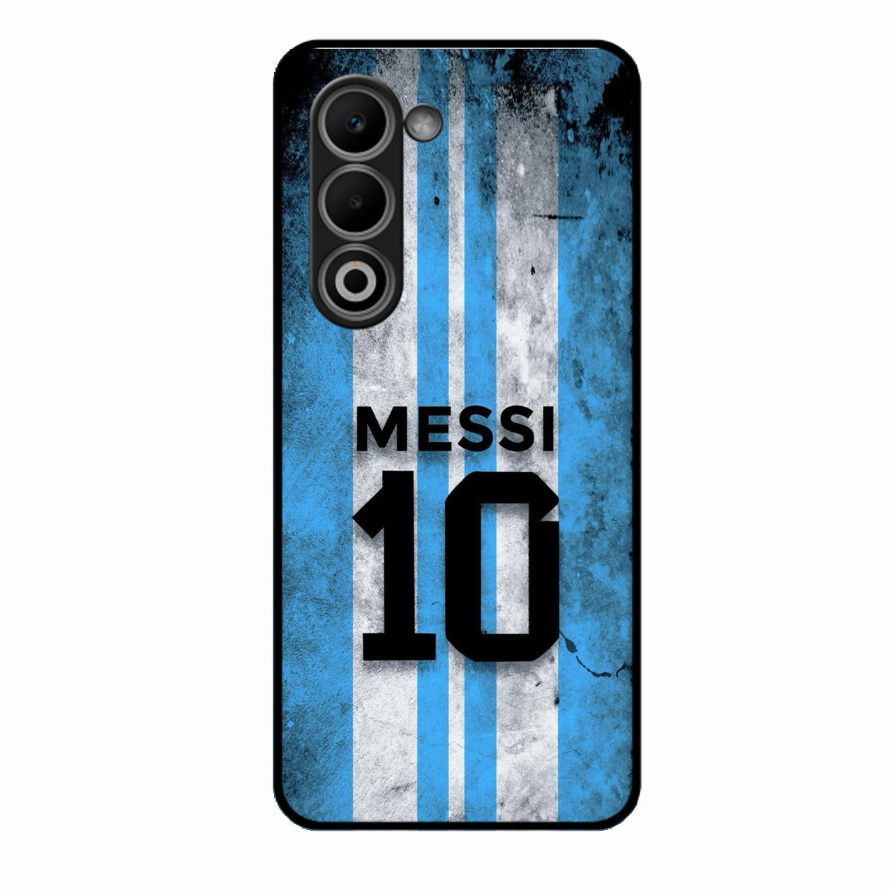Blue Stripes Number 10 Football Glass Phone Case for Oppo K13X 5G