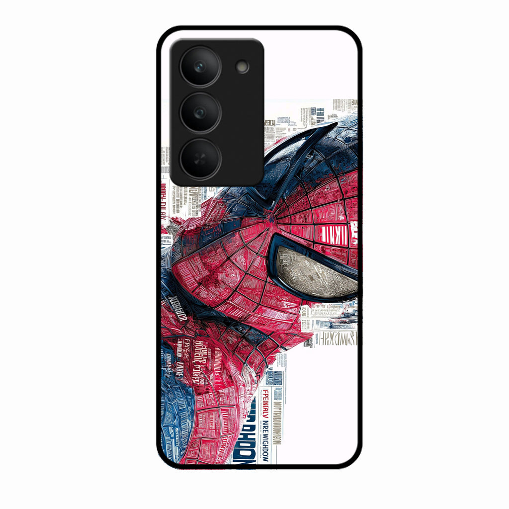 Red Blue Web Hero Glass Phone Cover for Realme 14X 5G - ShopOnCliQ