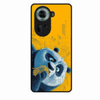 Cute Panda Sketch Premium Glass Phone Case for Oppo Reno 11 5G