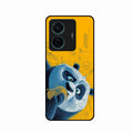 Cute Panda Sketch Premium Glass Phone Case for iQOO Z6 Pro 5G