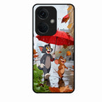 Rainy Day Cartoon Glass Phone Case for Oneplus Nord Ce 3 5G