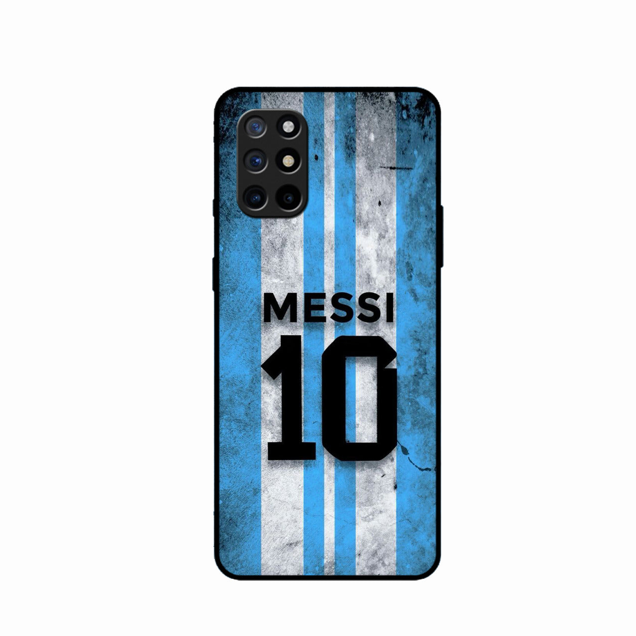 Blue Stripes Number 10 Football Glass Phone Case for Oneplus 8T