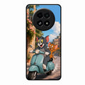 Cartoon Scooter Adventure Premium Glass Phone Case for Realme 13 5G