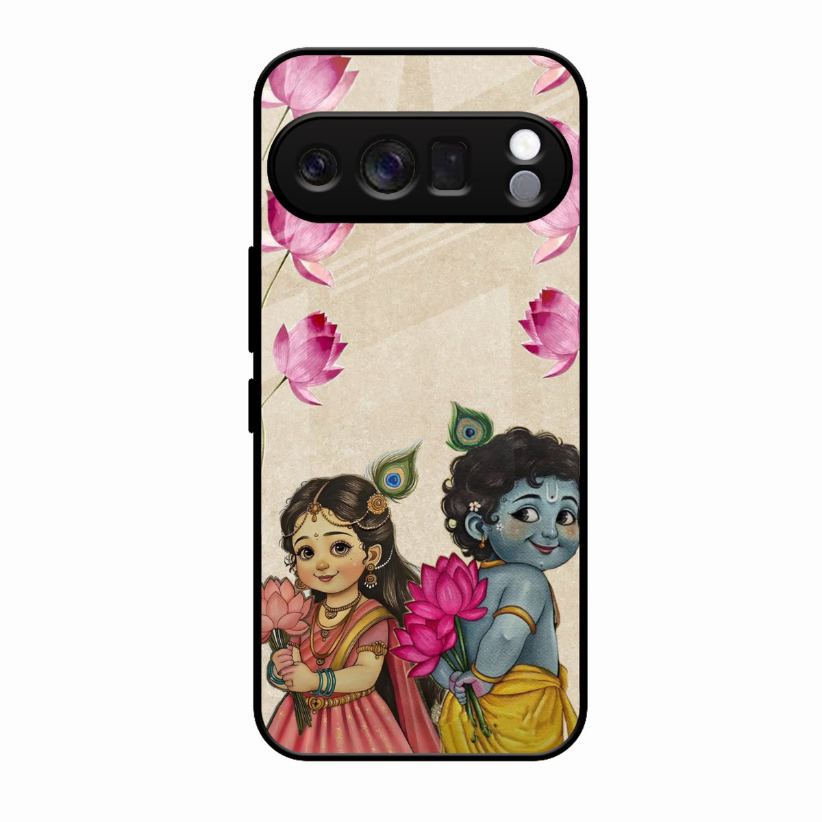 Krishna Eternal Lotus Glass Case for Google Pixel 10 Pro