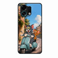 Cartoon Scooter Adventure Premium Glass Phone Case for Oppo K13 Turbo 5G