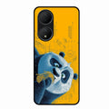 Cute Panda Sketch Premium Glass Phone Case for Vivo Y100A 5G