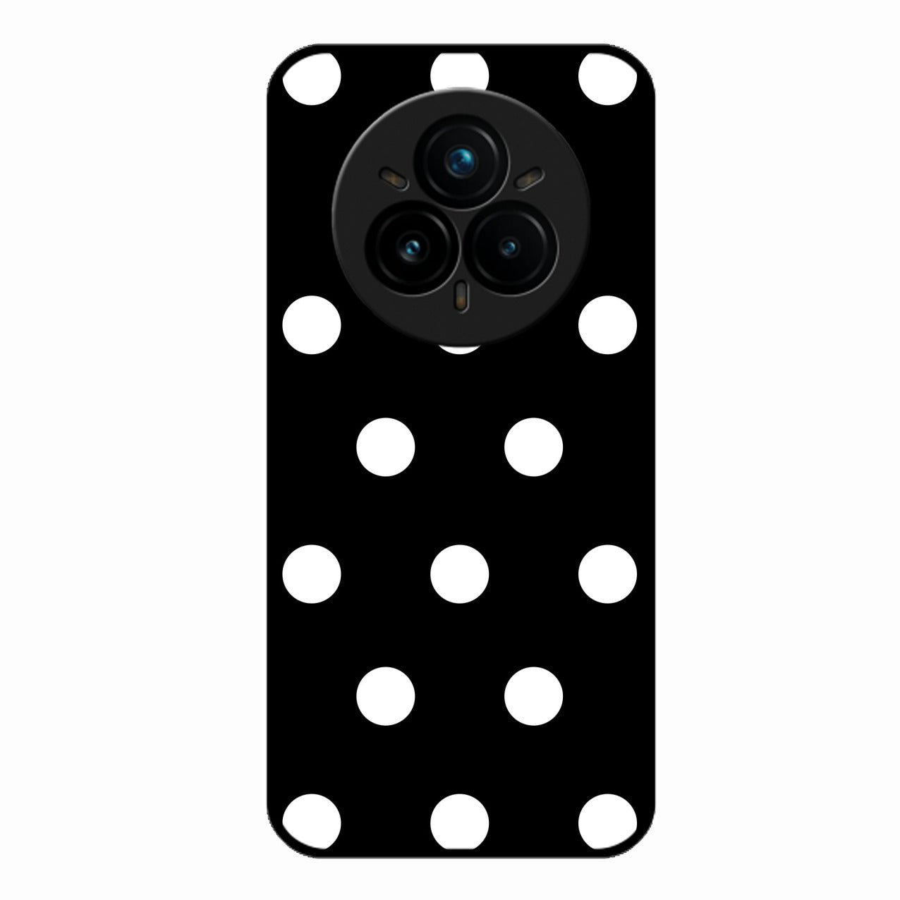 Classic Polka Dot Glass Phone Case for Realme 14 Pro Plus 5G