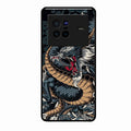Midnight Dragon Glass Phone Case for Vivo X80 5G