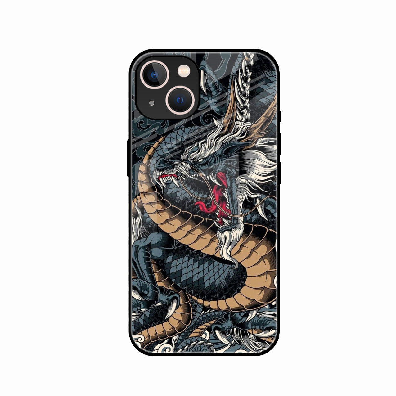 Midnight Dragon Glass Phone Case for iPhone 13 mini