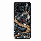 Midnight Dragon Glass Phone Case for Samsung Galaxy S21 Plus