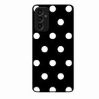 Classic Polka Dot Glass Phone Case for Samsung Galaxy F15 5G