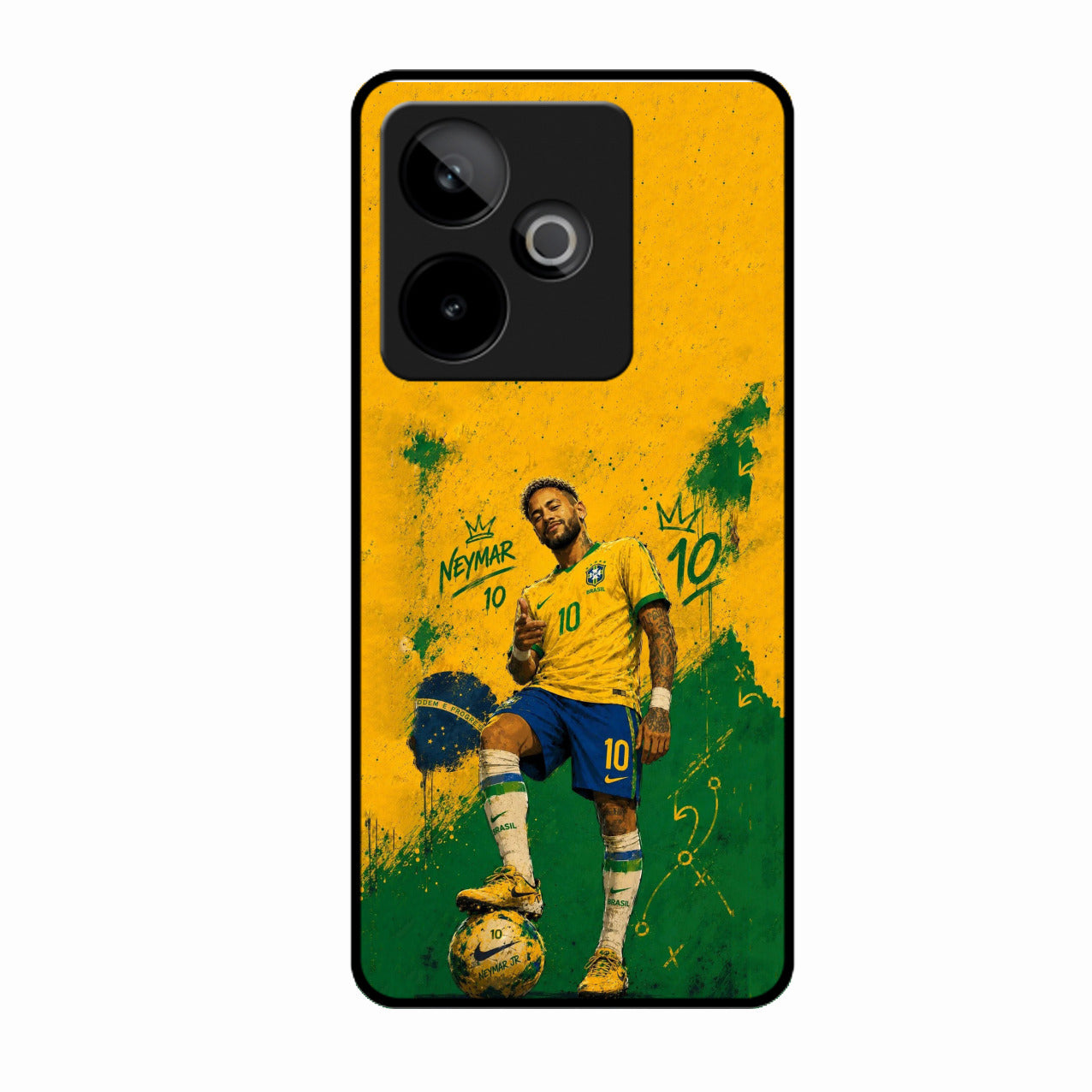 Golden Striker Glass Phone Case for Realme Gt 7 5G